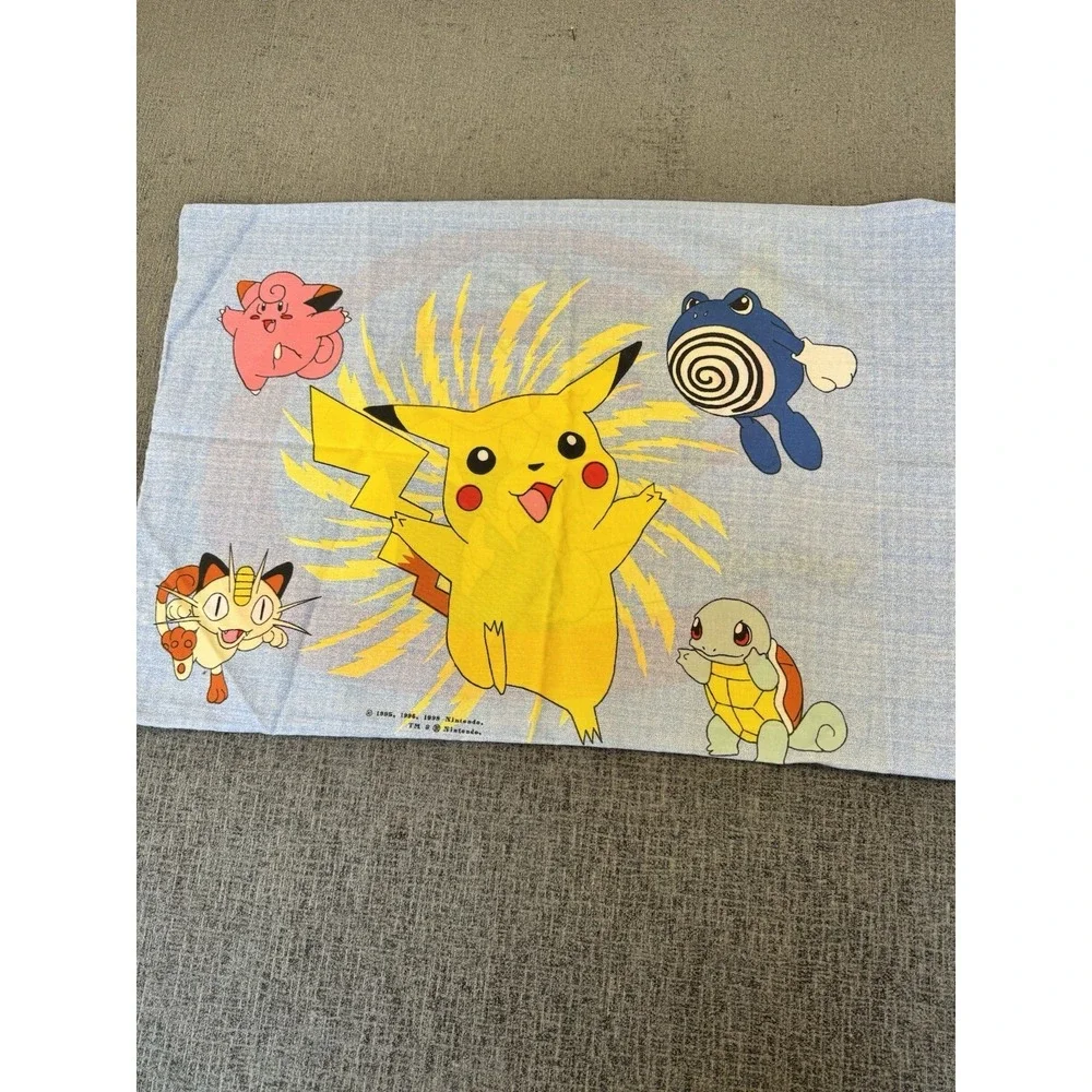 Pokemon Ash & Pikachu Double Sided Pillowcase 19x28
